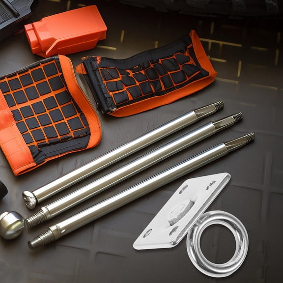 LABSERRON 2Pcs Square Wall Mount Ceiling Hooks Eye Plates for Boat Marine Equipment 1.30X1.30X1.26in