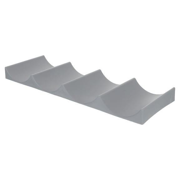 LABSERRON 2Pcs Storage Rack for Wine Bottle Organization Dark Grey 11.6X3.9X0.9In PP Material Modern Design Home Use