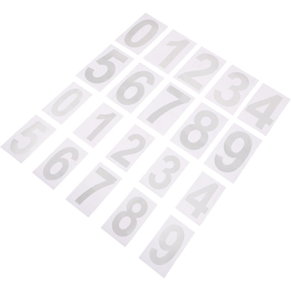 LABSERRON 2Sets Reflective Waterproof PVC Number Stickers for Mailbox 3Inch 4Inch