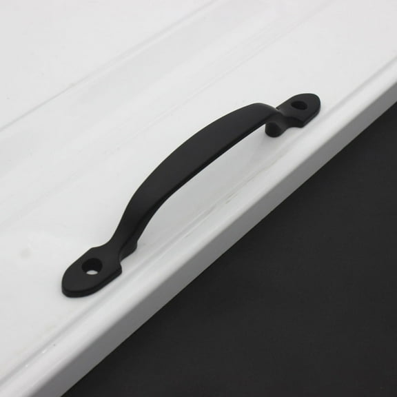 LABSERRON 2Sets Black Zinc Alloy Door Handles Durable Cabinet Grab Bars