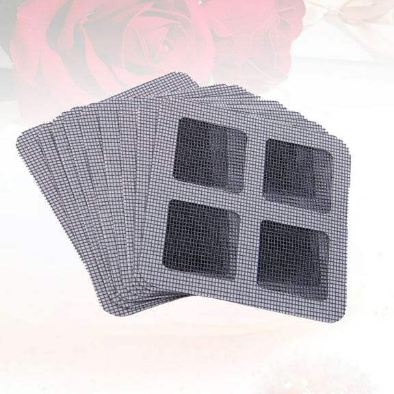 LABSERRON 30Pcs Self-Adhesive Window Screen Netting for Home and Office 10X4In in Grey