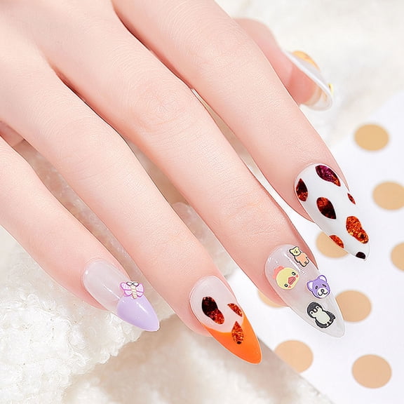 LABSERRON 3Pack Manicure Foil Flakes Assorted Color Square 1.2x1.2x0.8in Nail Art Decoration Diy Resin Jewelry Crafts