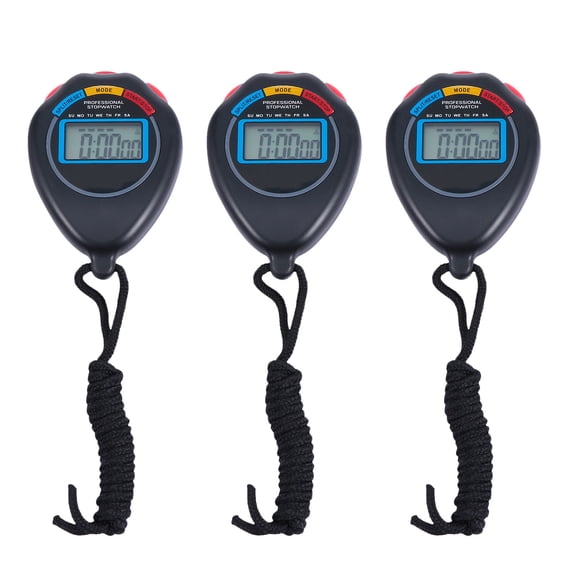 LABSERRON 3pcs Timer Stopwatch For Referees Timer With Easy To Use Design For Training And Fitness Activities