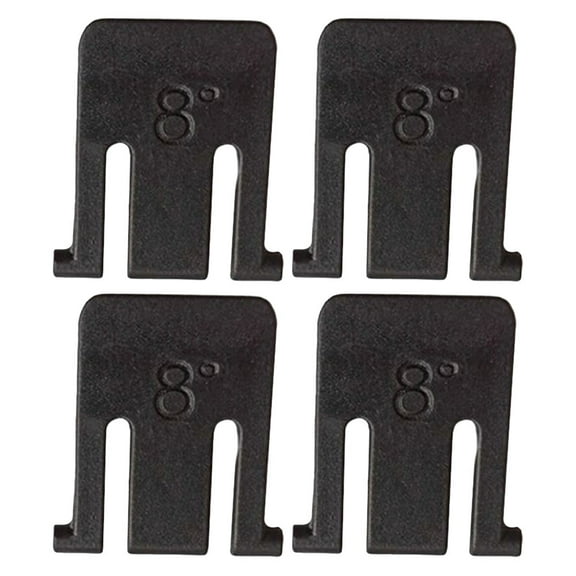 LABSERRON 4Pcs Black ABS Keyboard Tilt Foot with Universal Design for Computer Users and Height Adjustment