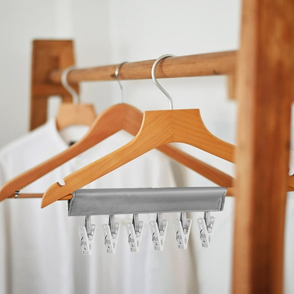 LABSERRON 4Pcs Grey Cloth Clothes Drying Rack Clips For And Nonslip Grip