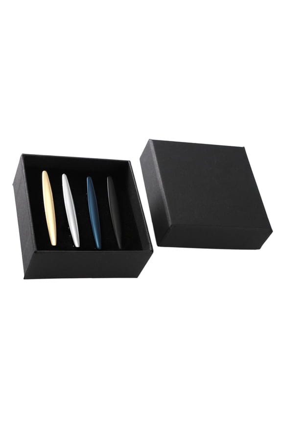 4Pcs Navy Necktie Clasp for Men Business Necktie Clip Hold Tie Firmly