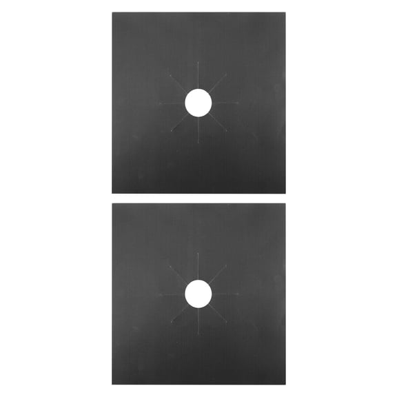 LABSERRON 4pcs Stove Top Cover Black Nonstick Gas Hob Covers for Kitchen Use
