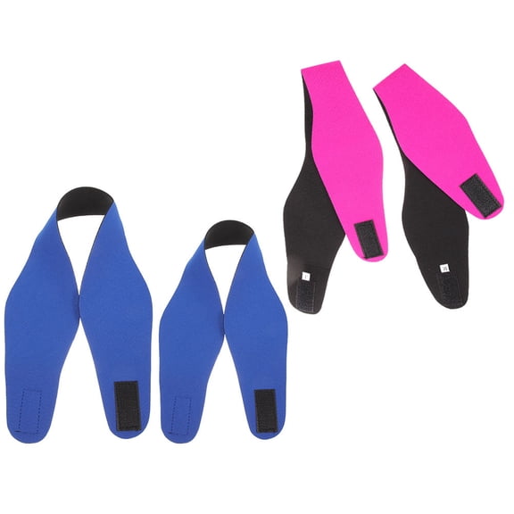 LABSERRON Neoprene Headband Ear Cover 4pcs Adjustable Swim for Teens and Adults