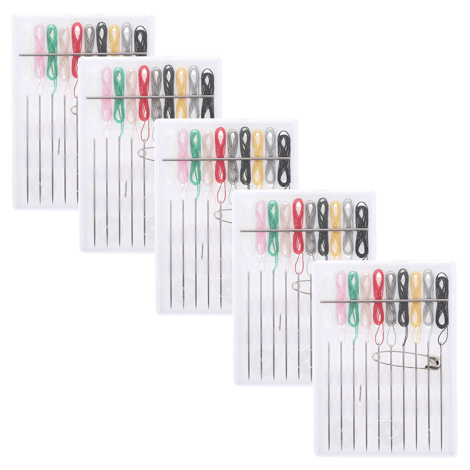 Man Using Packthread LABSERRON 5 Packs Sewing Kit with Needles and Threads for Portable Use ...
