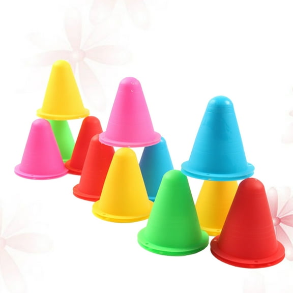 LABSERRON 50Pcs Roller Skating Roadblock Cones for and Skaters in Sports Training 7.8X3.1in