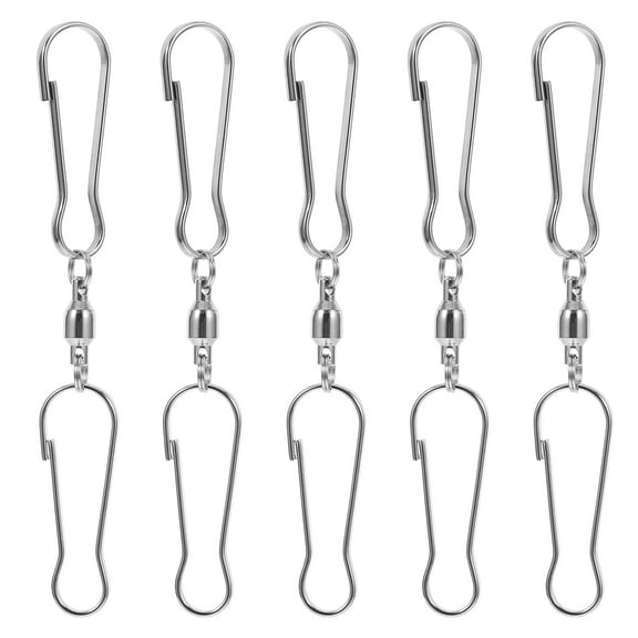LABSERRON 5Pcs Metal Sewing Hooks and Eyes for Clothing Fastening 1.6x0.4x0.2in