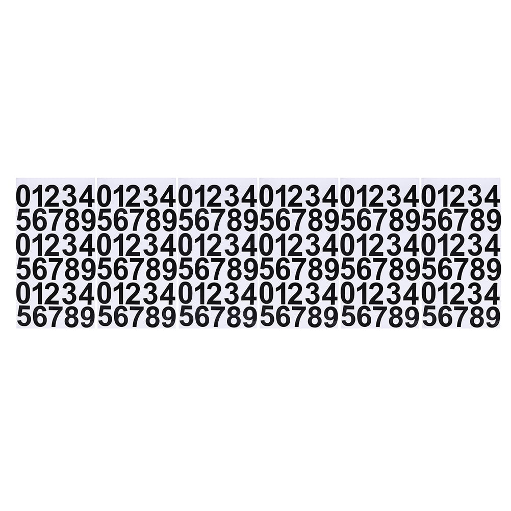 LABSERRON 6 Sheets Number Stickers Decals For Easy Labeling Sorting For ...