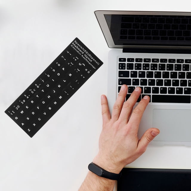 LABSERRON 6 Sheets Silicone Keyboard Stickers for Computer and Laptop ...