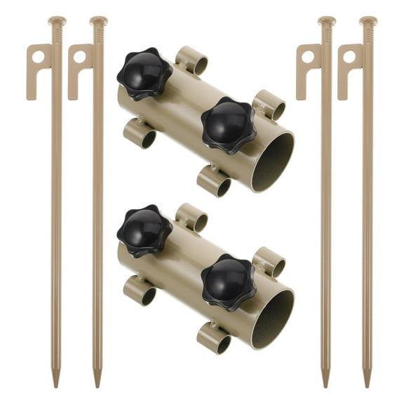 LABSERRON 6Pcs Aluminum Tarp Poles Stakes Set for Tent Pole Replacement and Outdoor Camping