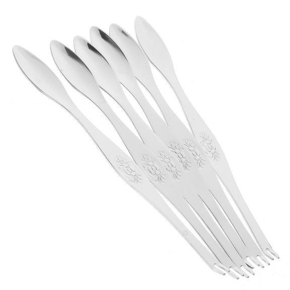 LABSERRON 6-Piece Crab Eating Utensils Set, 304 Stainless Steel Seafood Tools for Dining and Shellfish