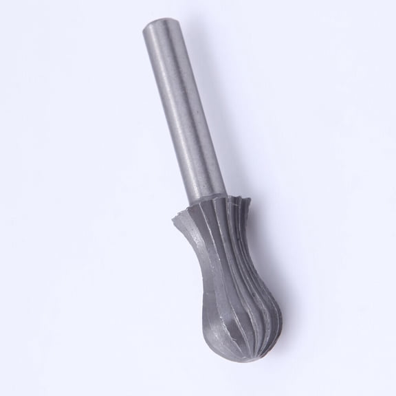 LABSERRON 6Pcs Rotary Burr Tool Set High Carbon Steel Cutting Bits for Wood Stone and Plastic