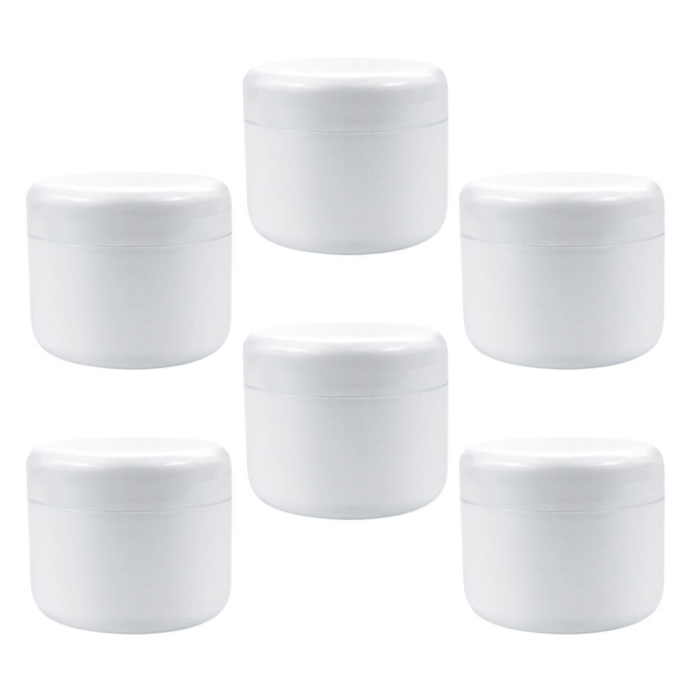 LABSERRON 6Pcs Refillable Facial Mask Containers for Daily Use in White ...