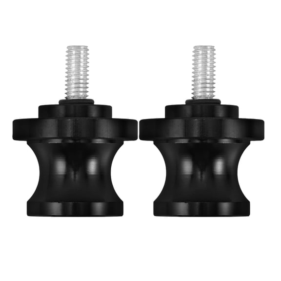 LABSERRON Black Aluminum Swingarm Spools Slider Screws for Reliable Motorcycle Fastening