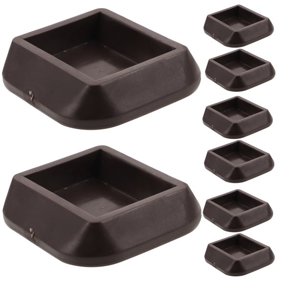 LABSERRON 8Pcs Caster Cups Silicone Bed Leg Pads Non Slip for Indoor Use Protect Your Floors