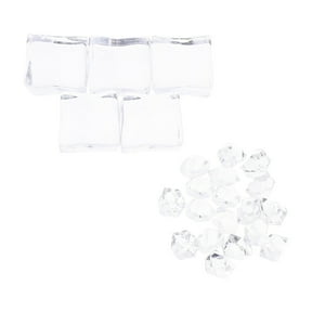 LABSERRON Faux Ice Cubes Clear Acrylic Photo Props for Home Decor 1Set