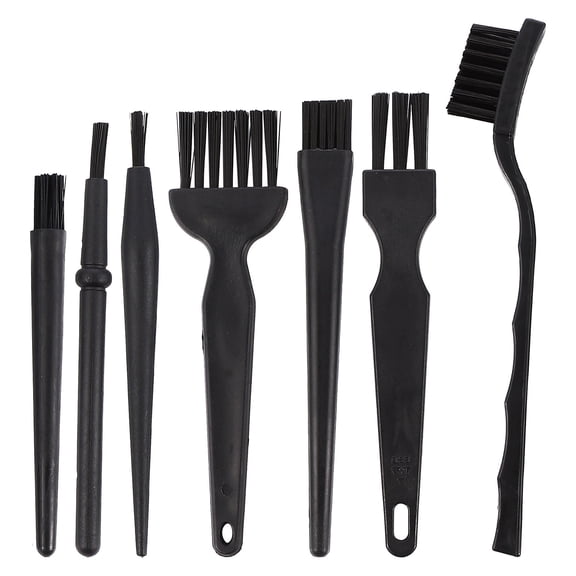 LABSERRON Anti-Static Cleaning Brush 7Pcs Multi-Purpose Tool for Keyboards and Coffee Grinders 5.5x1.6in