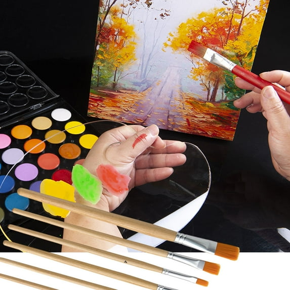 LABSERRON Artist Brushes 12Pcs Oil Painting Brush Set for Professionals and Students