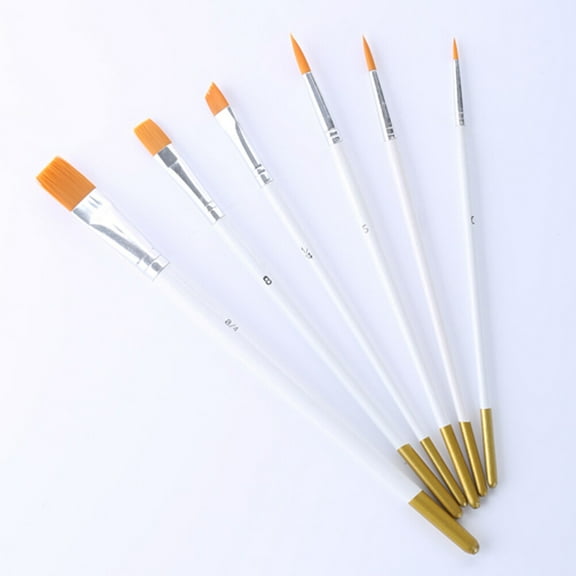 LABSERRON Bakery Accessories 6PCS ABS Cake Brush Fondant Decorating Gumpaste Painting Professional Users