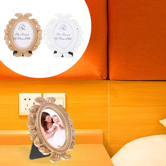 LABSERRON Baroque Style Oval Shaped Photo Frame Special Design For Living Room Wall Decor Home Decoration