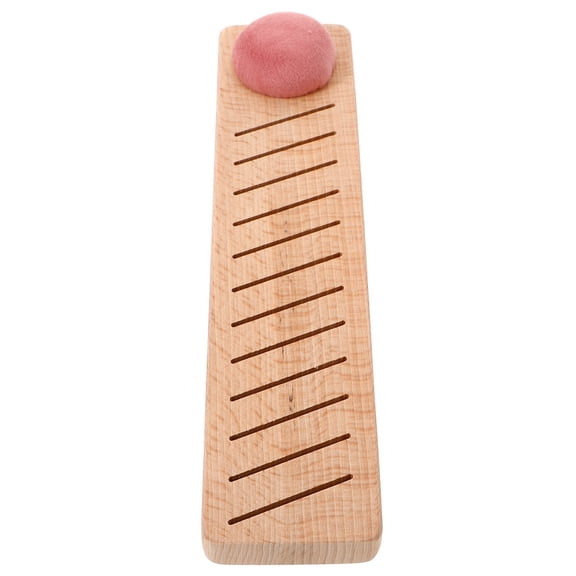 LABSERRON Beige Wooden Embroidery Floss Organizer, Sewing Thread Storage Board for Home Craft Use, 9.5 x 7.5 in