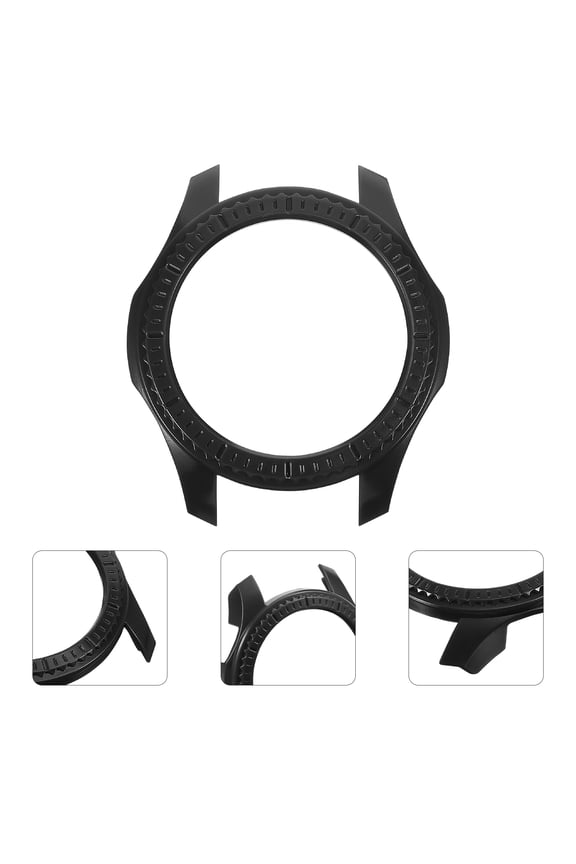 Black PC Watch Shell for Smartwatch with AntiDrop Function Easy to Install and Remove Fits Perfectly