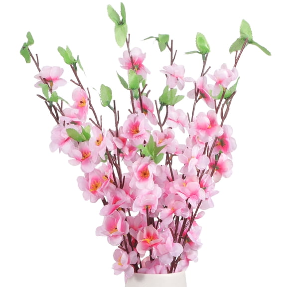 LABSERRON Blossom Spring Branches 6Pcs Silk Flowers for Office and Company Decor