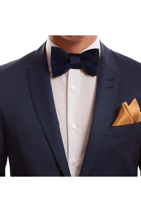 Blue Ties for Men Self Tie Adjustable Length for Elegant Dinners 15.7X3.1X0.3In 1Set