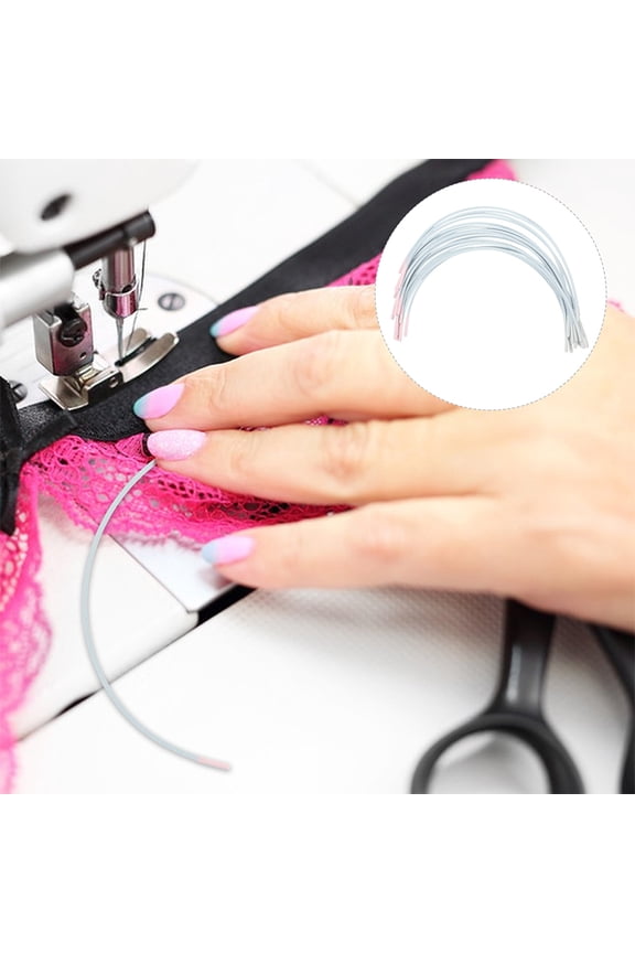 Bra Underwire Replacement 20 Pairs Silver Color for Women Lingerie Making and Support