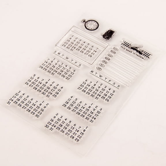 LABSERRON Clear Stamp T9011 Assorted Color 1Set TPR for Card Making present Tag Creation Notebook Stamping