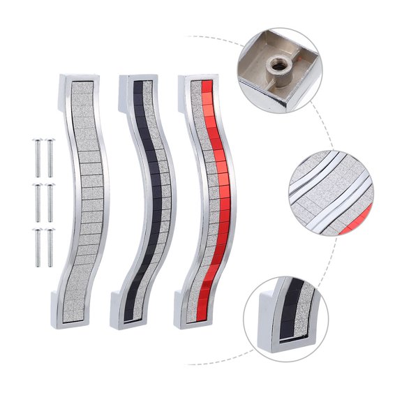 LABSERRON Convenient Cabinet Pull Handles for Home Use with Durable Alloy Material 3 Pieces