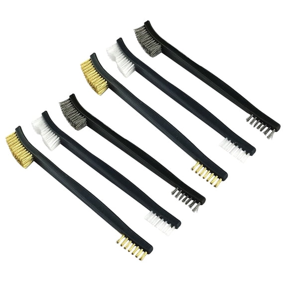 LABSERRON Copper Pipe Brush 6Pcs Drills Carbon Removal Assorted Color