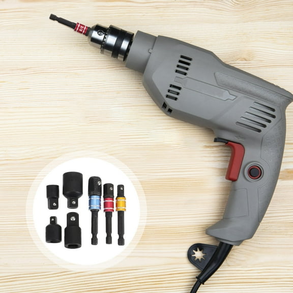 LABSERRON Cordless Screwdriver Socket Adapter 7Pcs Air Tools and Hand Tools