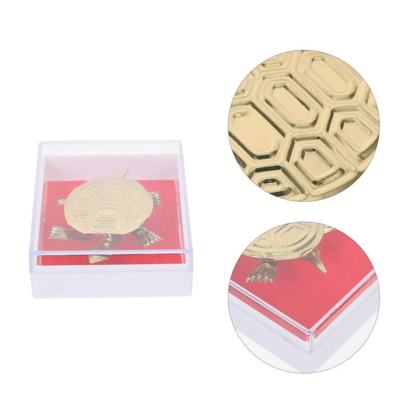 LABSERRON Delicate Miniature Tortoise Sculpture Vintage Style Turtle Adornment Desktop Decorative Model Shaking Tortoise