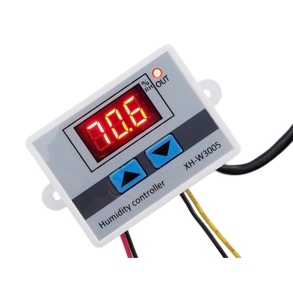 LABSERRON Digital Humidity Controller with High Precision Display for Humidifier Use Multi Color Plastic Material