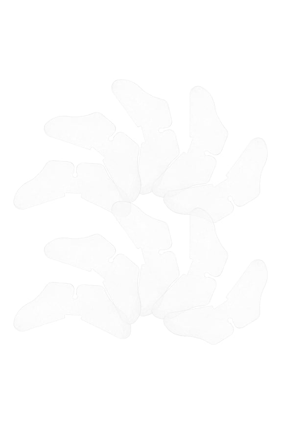 Dress Shirt Collar Inserts 100Pcs in Transparent PVC for Professional Appearance