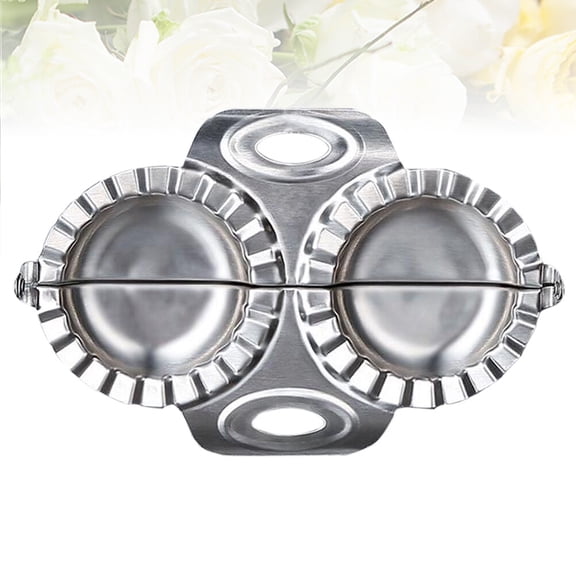 LABSERRON Stainless Steel Round Dumpling Mold for Kitchen Use, Household Cooking Tool, 1 Piece