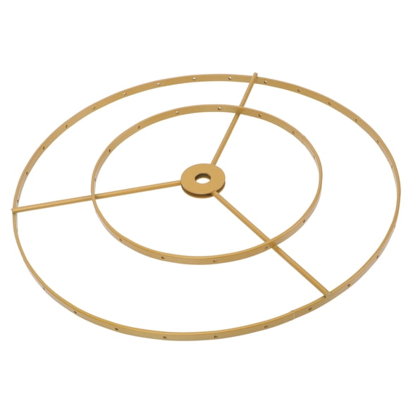 LABSERRON Iron Chandelier Lampshade Frame Sturdy Golden Light Accessory for Ceiling Lamp