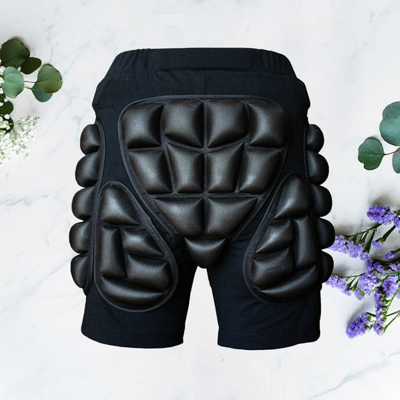 LABSERRON Durable Thick EVA Padded Hockey Pants for Adult Use with Strong Impact Resistance 2.5CM Thickness Black S Size