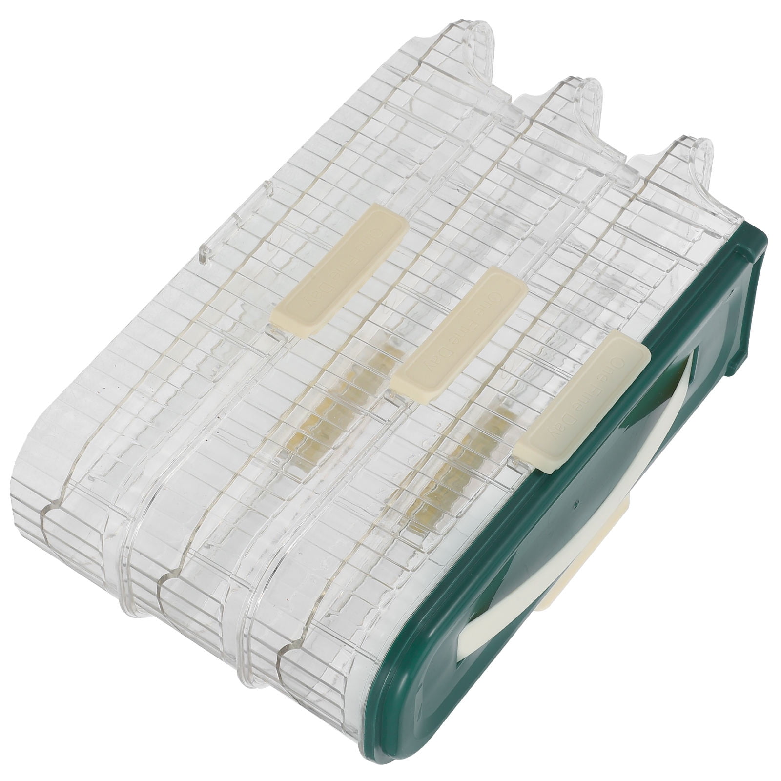 LABSERRON Egg Dispenser 1Set Green Plastic Rolling Egg Organizer For Eggs Fridge Egg Holder Refrigerator