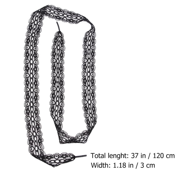 LABSERRON Elastic Stretch Ribbon Trim Shoelaces for Trainers Durable .24x1.18x0.08 Inch 1 Pair