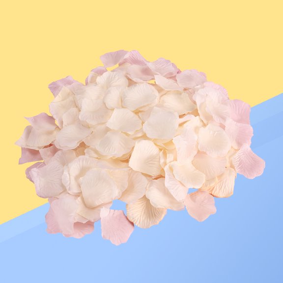 LABSERRON Fake Rose Petals 10 Pack Pink Wedding Party Decorations Triangular Shape