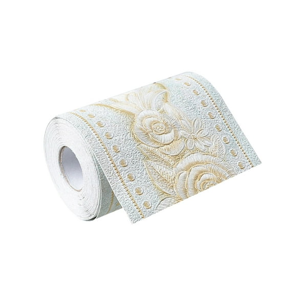 LABSERRON Floral Self Adhesive Wallpaper Border Sticker Easy To Clean 1Pcs 500 Cm X 4.2 Homeowners