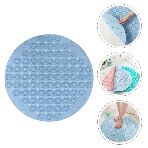 LABSERRON Foot Massager Mat Anti-Skid Massage Pads for Bathroom Use 1Pcs 55X2.0In Sky-Blue
