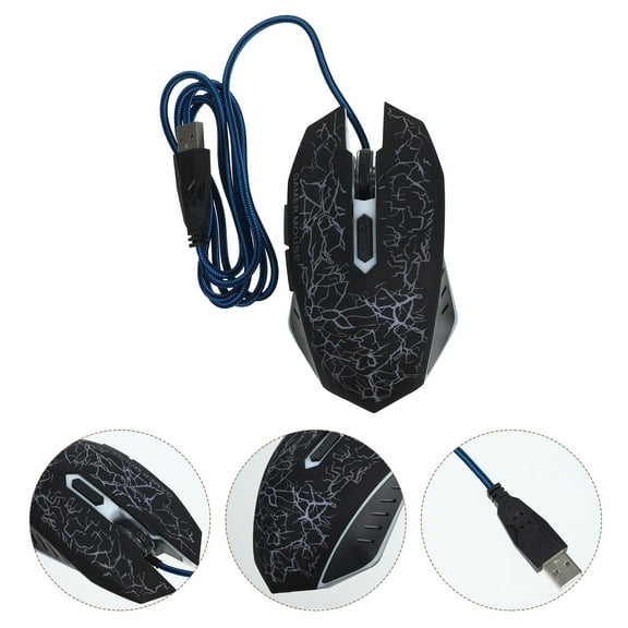 LABSERRON Gaming Mouse With Cracks 1Set Usb Powered For Pc And Laptop Gamers