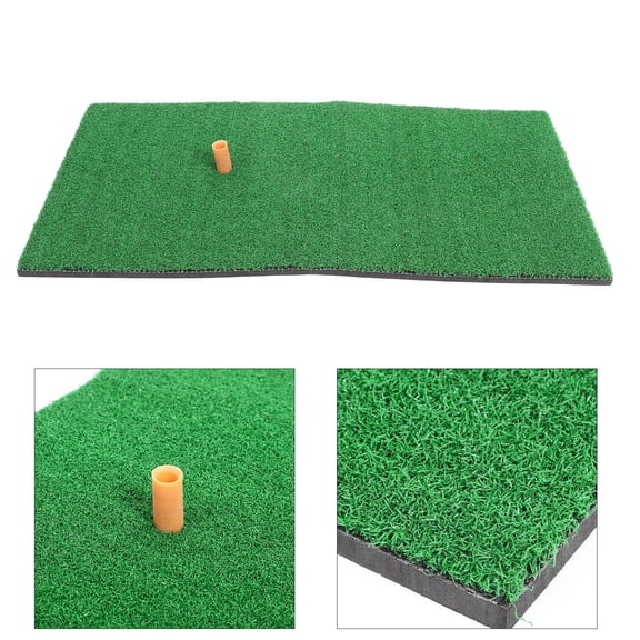 LABSERRON 1Set Green Portable Golf Practice Mat with PP Material Realistic Turf for Indoor Outdoor